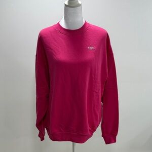ALO Yoga Pink Summer Crush Crewneck Pullover Sweatshirt